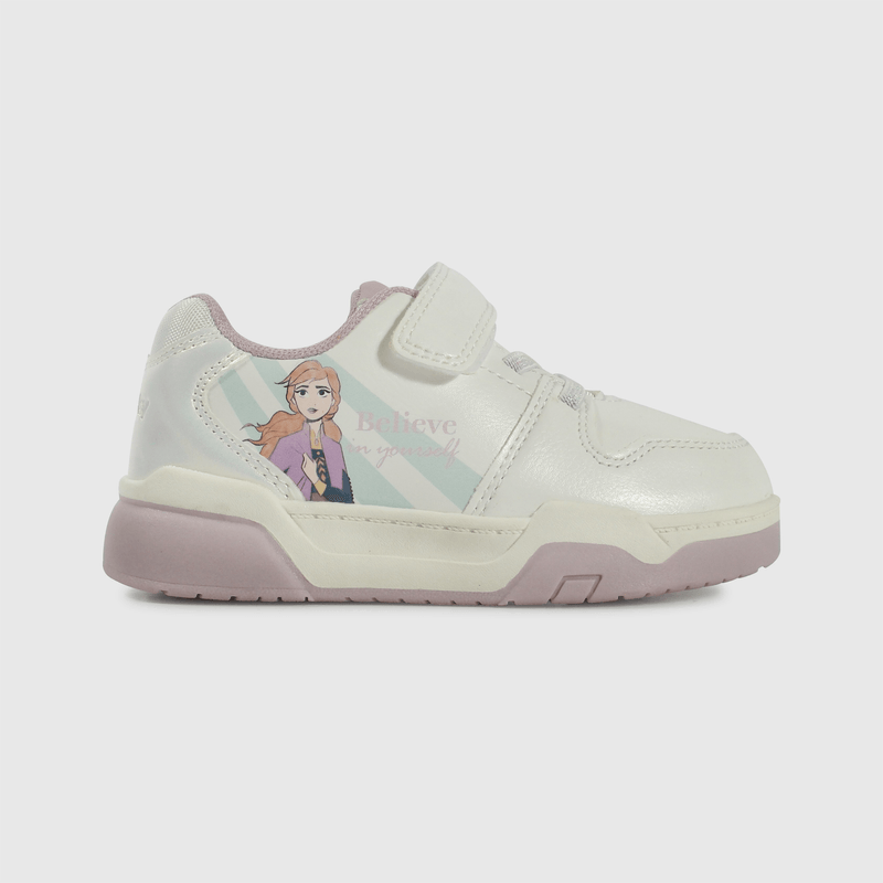 Zapatilla blanca Frozen para niños caminantes