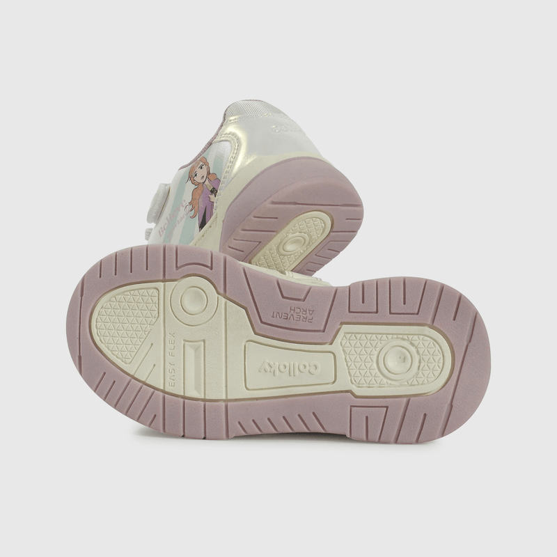 Zapatilla blanca Frozen para niños caminantes