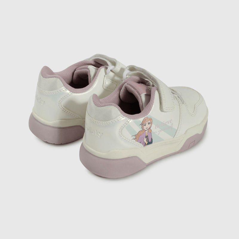 Zapatilla blanca Frozen para niños caminantes