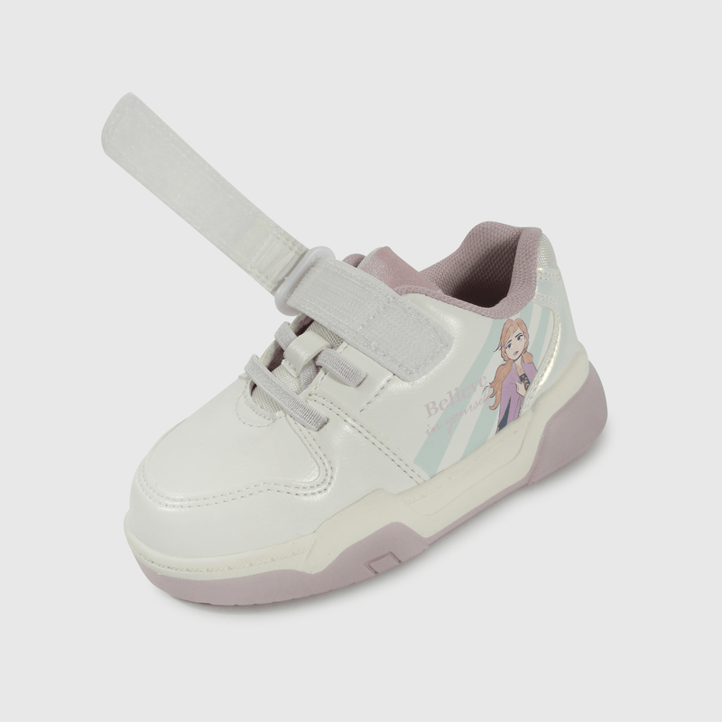 Zapatilla blanca Frozen para niños caminantes