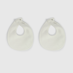Baberos Beige para guaguas, pack de 2