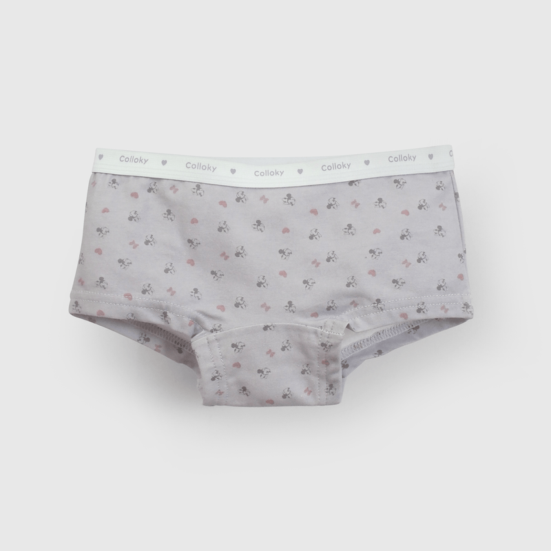 Calzones Minnie Mouse morados para niñas, pack de 3