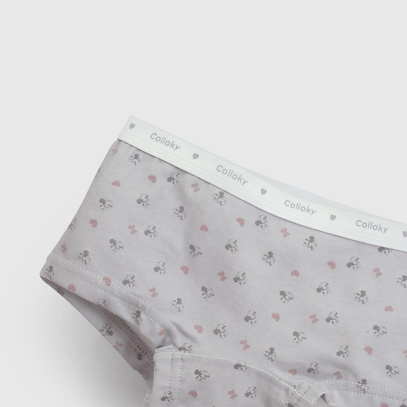 Calzones Minnie Mouse morados para niñas, pack de 3