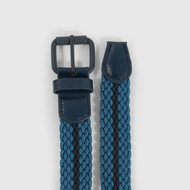 Cinturón azul para niños, estilo y comodidad