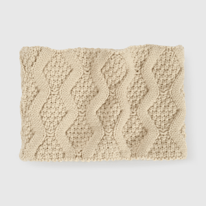 Cuello beige para niña, estilo acogedor y cómodo