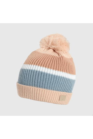 Gorro Tejido con Líneas Rosado