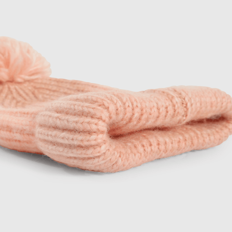 Gorro rosado para niños, suave y acogedor