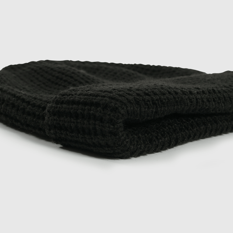 Gorro negro para niños, abrigo y estilo