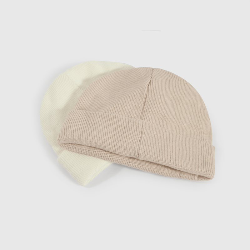 Gorros tejidos para niños, pack de 2 colores