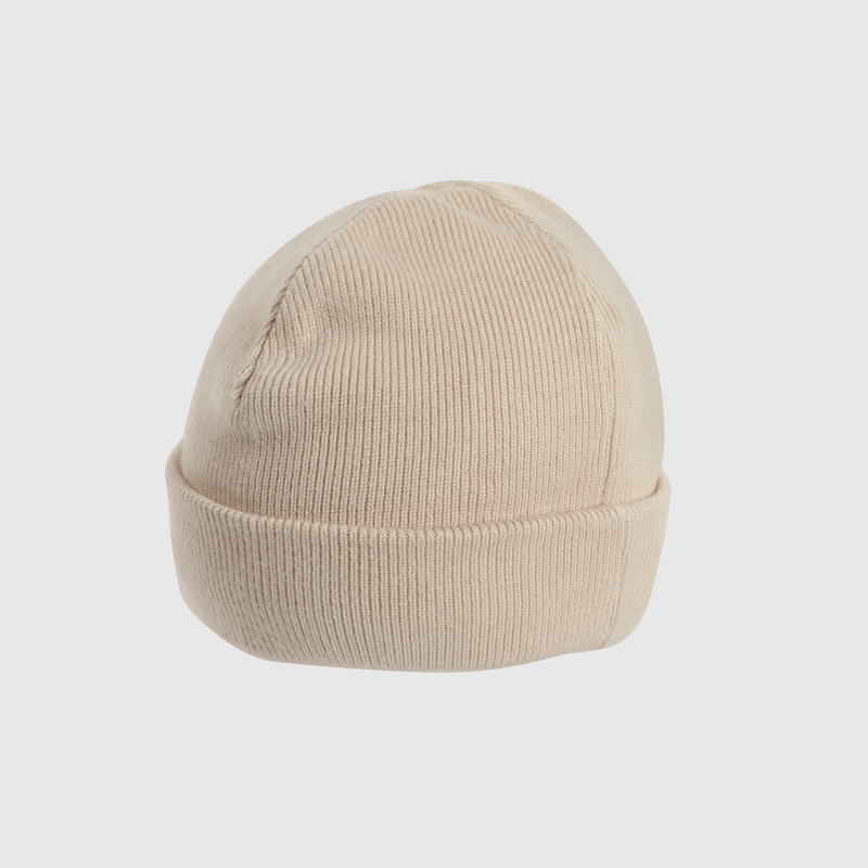 Pack 2 Gorros Tejidos con Forro Blanco y Beige