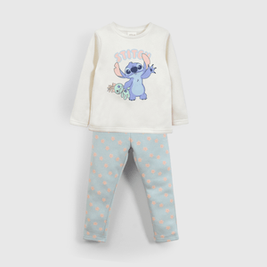 Pijama celeste con Stitch para niños cómodos y felices
