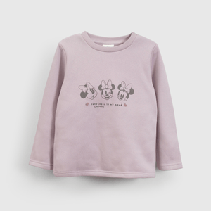 Pijama morado de Minnie Mouse para niños cómodos y felices
