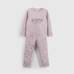 Pijama de Franela Minnie Mouse Morado