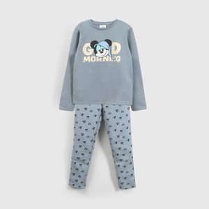 Pijama azul Mickey Mouse para niños cómodos y felices