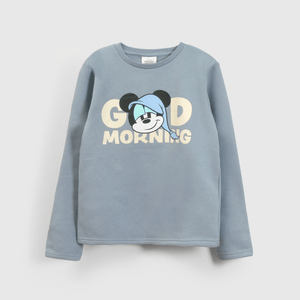 Pijama de Franela Mickey Mouse Azul