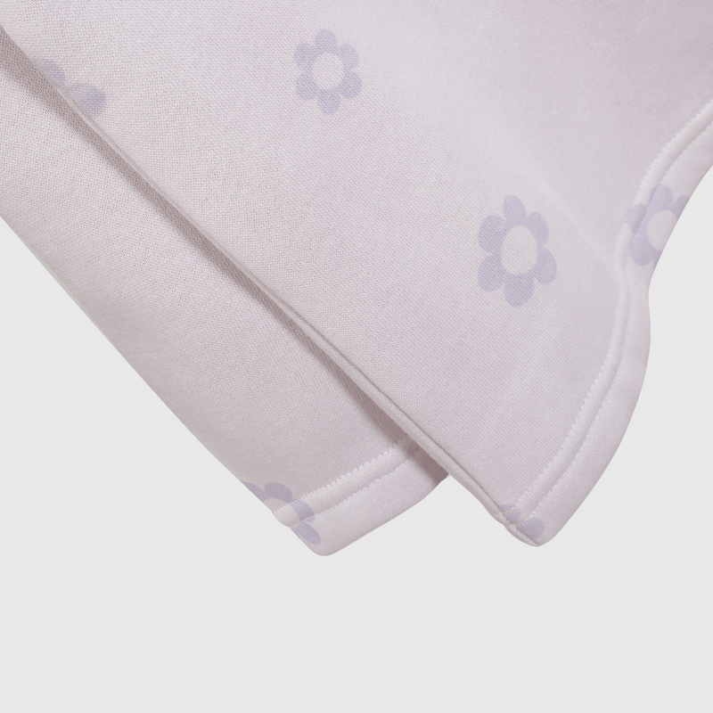 Pijama morado con flores para niñas, suave y cómodo