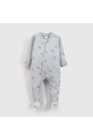 Pijama de Franela con Estrellas Celeste