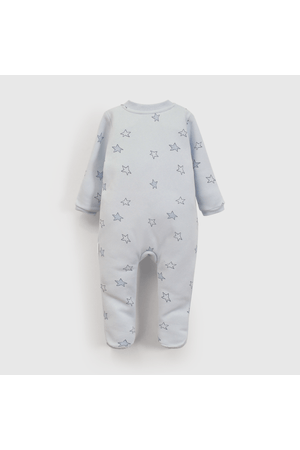 Pijama de Franela con Estrellas Celeste