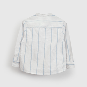 Camisa rayada blanca y azul para niños