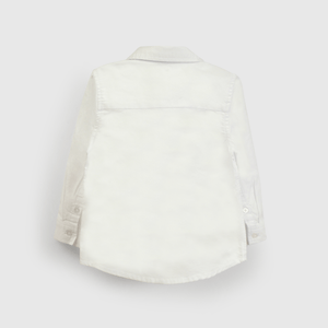 Camisa blanca para niños, estilo clásico y elegante