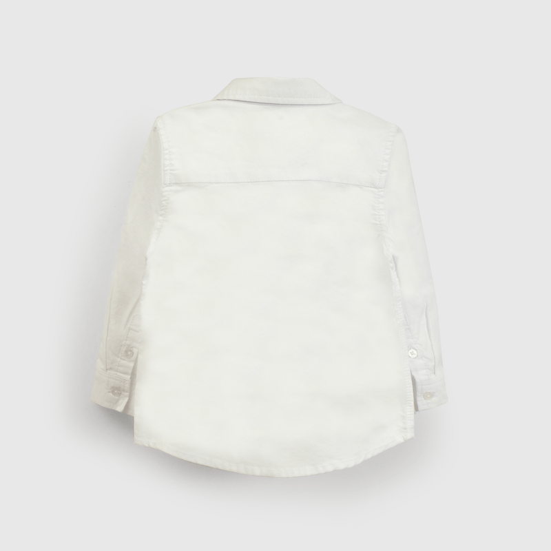 Camisa blanca para niños, estilo clásico y elegante
