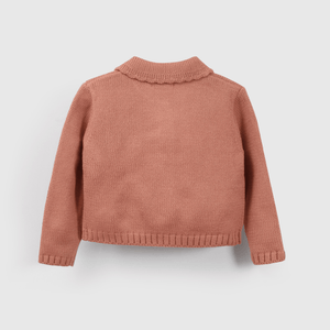 Chaleco rojo para niña, estilo encantador y cálido