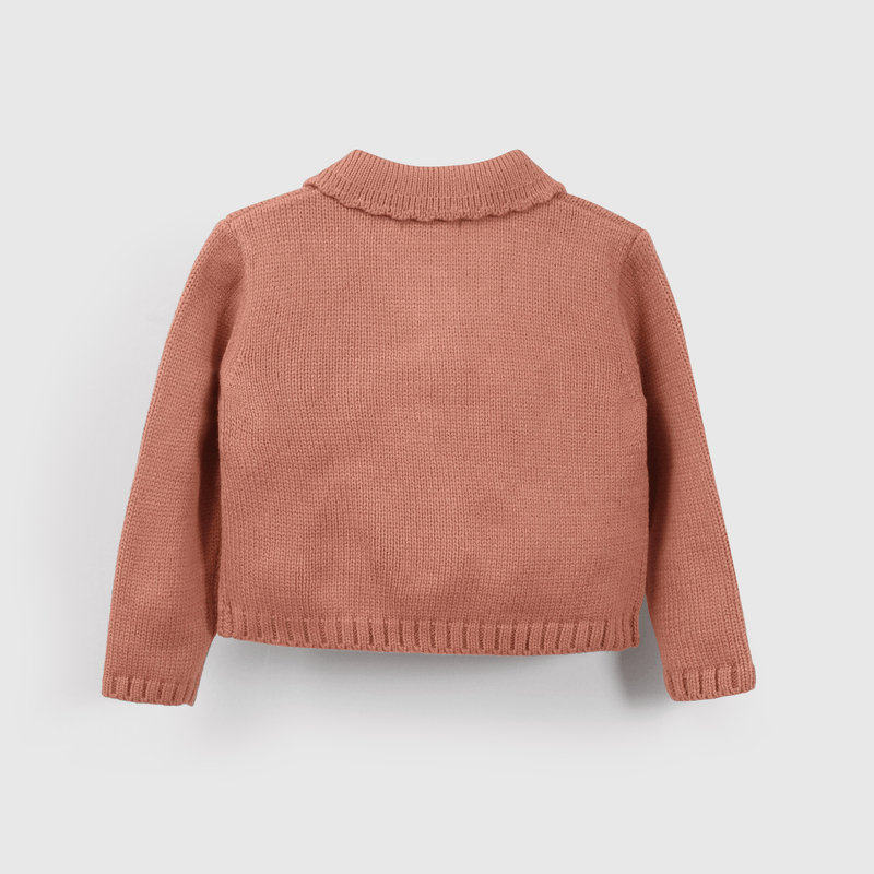 Chaleco rojo para niña, estilo encantador y cálido