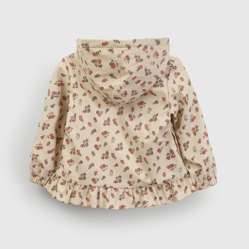 Chaqueta Engomada con Forro Flores
