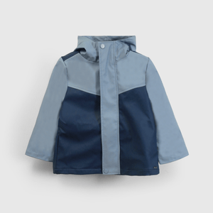Chaqueta azul para niños, abrigo cómodo y moderno