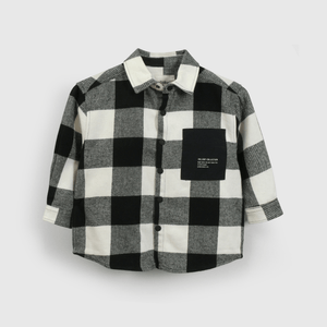 Sobre camisa Negra Cuadros