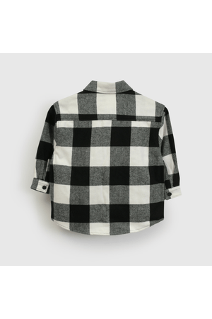 Sobre camisa Negra Cuadros