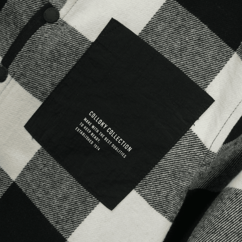 Sobre camisa Negra Cuadros