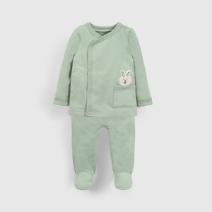 Conjunto verde para guaguas, suave y cómodo