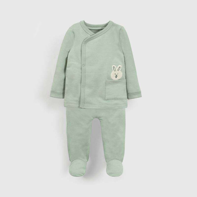 Conjunto verde para guaguas, suave y cómodo