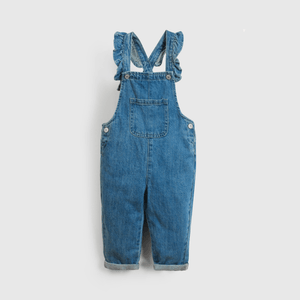 Jardinera azul para niña, estilo y comodidad