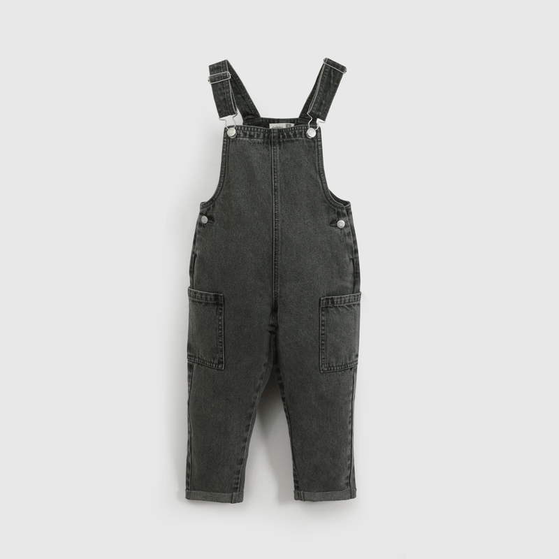 Mono de Jeans gris para niños con estilo y comodidad
