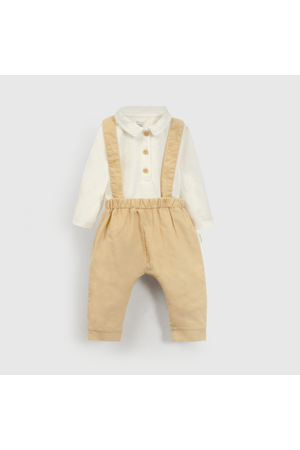 Jardinera Cotele Beige con Camisa