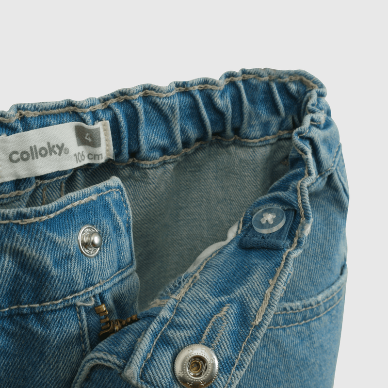 Jeans cargo azul para niños, comodidad y estilo