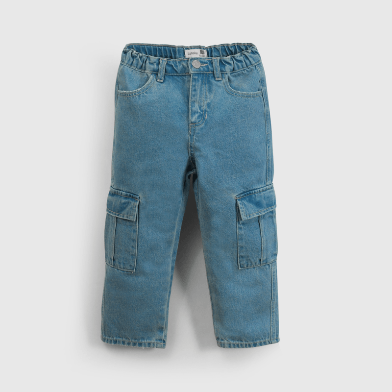Jeans Cargo Azul