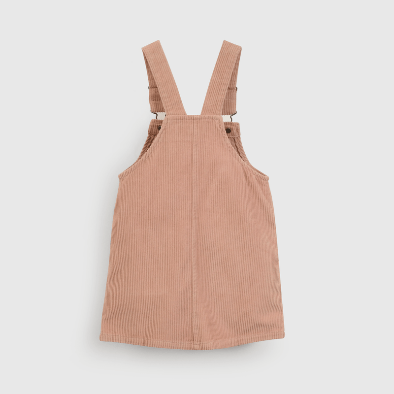 Vestido cotele rosa para niña, estilo encantador y cómodo