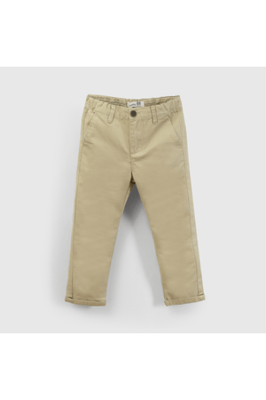 Pantalón de Gabardina Beige