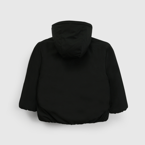 Chaqueta negra para niños, abrigo cálido y moderno