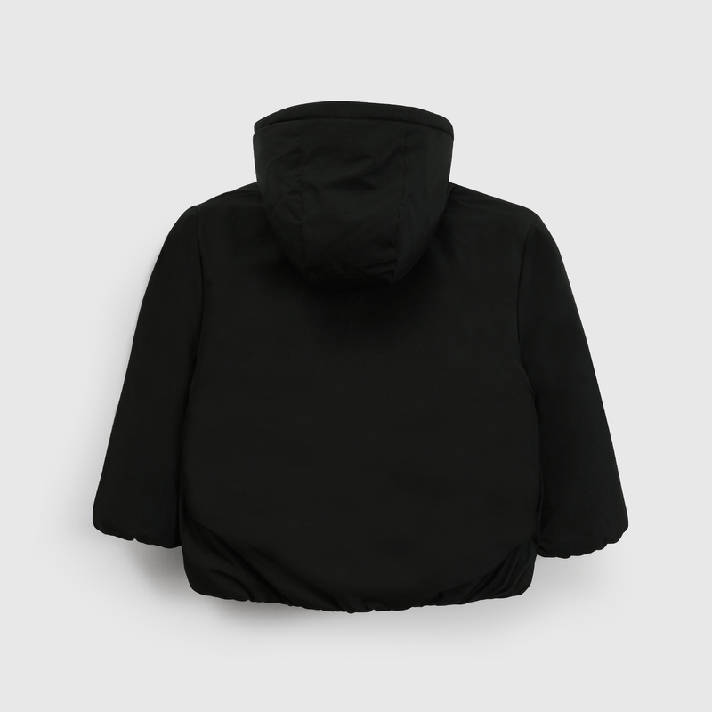 Chaqueta negra para niños, abrigo cálido y moderno