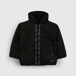 Parka Forrada Negra