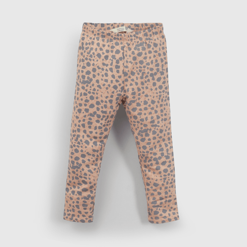 Leggings rosados con estampado animal para niñas - Comodidad y estilo