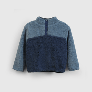 Polar azul para niños, abrigo suave y cómodo