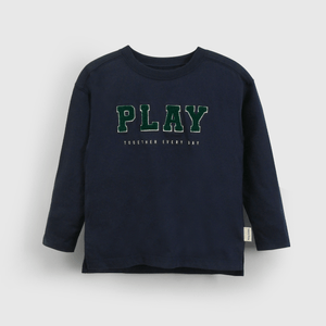 Polera azul para niños con diseño divertido y cómodo