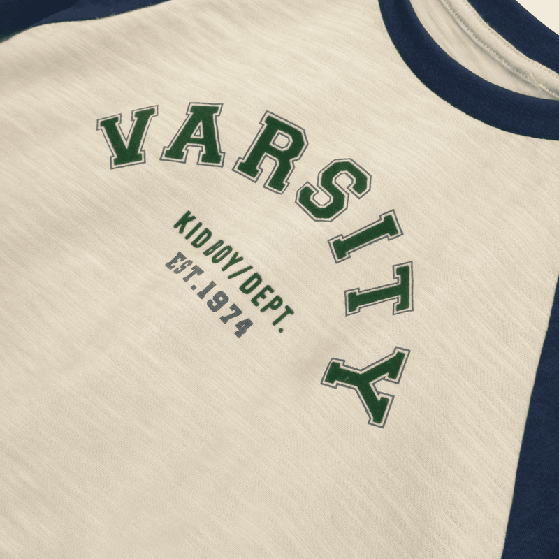 Polera cómoda y fresca para niño azul