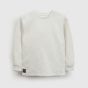Polera Textura Blanca