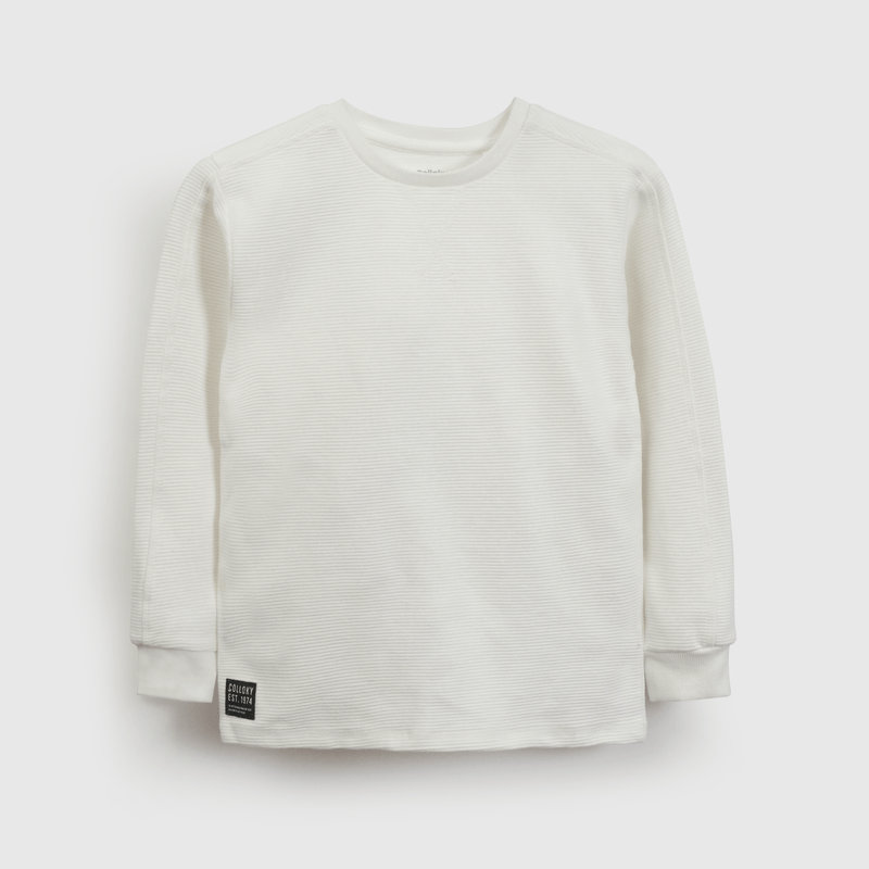 Polera Textura Blanca